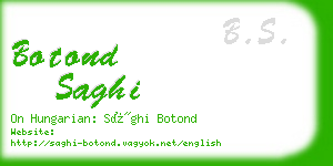 botond saghi business card